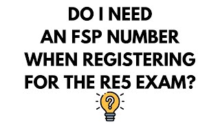 Is an FSP Number needed for RE5 registration with Moonstone [upl. by Marthena]