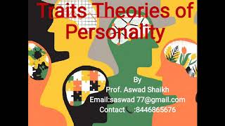 Traits Theories of Personality [upl. by Kare]