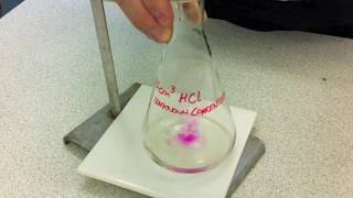 Titration using phenolphthalein [upl. by Ayt]