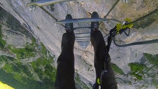 Via Ferrata  Klettersteig  Fürenwand in Engelberg CH [upl. by Eitra]