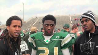 Parris Campbell Jr  St Vincent St Mary RB OHSAA Div III State Championship Postgame [upl. by Tsuda]