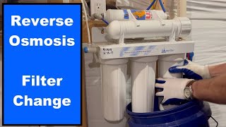 Reverse Osmosis Filter Change [upl. by Robi]