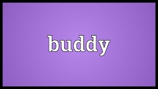 Buddy Meaning [upl. by Rhody]