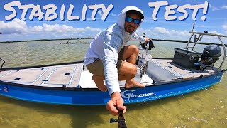 Is The Gheenoe LT25 Stable  Micro Skiff Stability Test [upl. by Lehcnom]