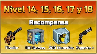 MUUUCHAS MONEDAS Y GEMAS 💀 Nivel 14 15 16 17 y 18  Desde Cero Ep 10  Pixel Gun 3D [upl. by Rudolf635]