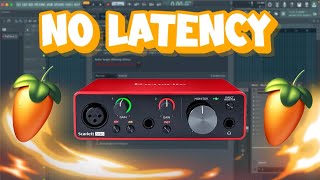 HOW TO RECORD WITH NO LATENCY IN FL STUDIO [upl. by Arlana]