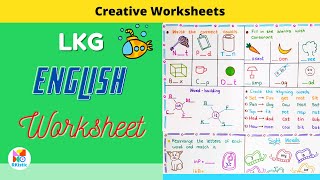 LKG English Worksheet  English worksheet for LKG । Junior kg English CBSE  Kindergarten  RKistic [upl. by Alleoj811]