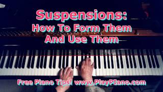 How To Use Suspensions In Your Piano Playing [upl. by Spearing]