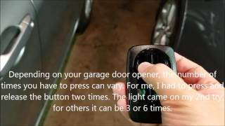 Chamberlain KLIK3U Universal Garage Door Opener How to Program [upl. by Eixela]