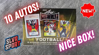 💥 NEW RELEASE 💥 2024 Leaf Metal Football JUMBO Hobby Box  10 Autos [upl. by Else]