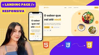 Como fazer uma LANDING PAGE responsiva e animada  HTML CSS e JavaScript JQUERY [upl. by Daniels]