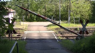 Spoorwegovergang Haynsburg D  Railroad crossing  Bahnübergang [upl. by Vashtia416]