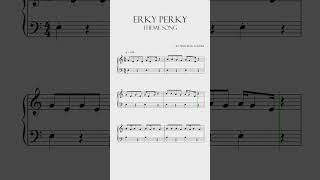 Erky Perky Intro Theme Song Sheet Music shorts short shortvideo shortsvideo shortsfeed tiktok [upl. by Gronseth]