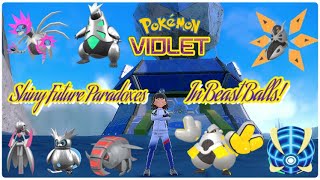 Catching All Shiny Future Paradox Pokémon In Beast Balls Playing Pokémon Violet [upl. by Irpac]