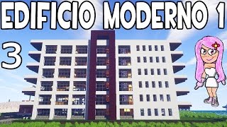 EDIFICIO MODERNO 1 EN MINECRAFT  Parte 3 CÓMO HACER Y CONSTRUIR [upl. by Yttam]