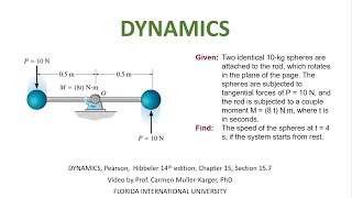 DYNAMICS Example 1571 Angular Momentum [upl. by Anelec]