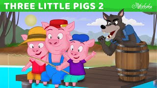 Three Little Pigs in Camp 3 Little Pigs Bedtime Stories for Kids  Fairy Tales Story for children [upl. by Anis]