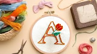 Name Embroidery stitches by HandRumal design [upl. by Teirtza]