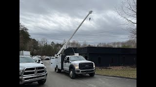 2014 F450 Service Truck Palfinger 11 Bed and 6025 Crane 79k Miles Diesel 6k Crane [upl. by Norton]