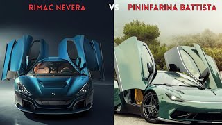 Epic Clash Rimac Nevera takes on Pininfarina Battista [upl. by Carmencita833]