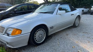 1991 MERCEDES BENZ SL300 SL500 first wash [upl. by Burris]