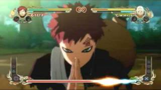 Naruto Ultimate Ninja Storm Gaara Vs Kimimaro HQ [upl. by Yelra]