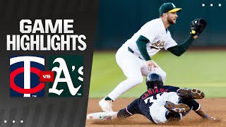 Twins vs As Game Highlights 62124  MLB Highlights [upl. by Lanrev11]