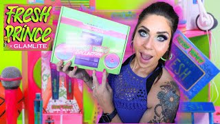 NEW GLAMLITE FRESH PRINCE OF BEL AIR COLLECTION TUTORIAL  REVIEW amp 1ST IMPRESSIONS INDIE MAKEUP [upl. by Kajdan]