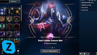 THE MOST EXPENSIVE SKIN from COSMIC CAPSULE  Dark Cosmic Erasure Jhin [upl. by Oiratnom]