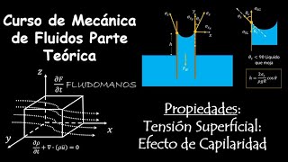 11 Propiedades Tensión Superficial Efecto de capilaridad [upl. by Fish]