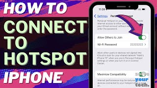 iOS 17 How to Connect to Hotspot on iPhone [upl. by Dnalevets]