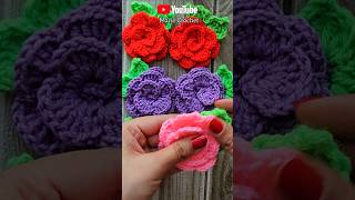 😏Oopsiee🤭😮😳⚘️I Made a Rose⚘️…In Just 2 Minutes😳😮mariecrochett youtube diy crochetpatterns [upl. by Names]