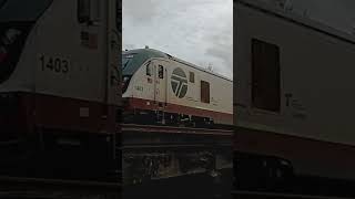 Amtrak cascades going over a bridge in Bucoda washington train amtrak [upl. by Dermot901]