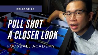 PULL SHOT  A Closer Look  Foosball Academy Ep 26 foosball tips [upl. by Yearwood]