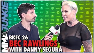 Bec Rawlings calls out Paige VanZant She beat me with a lucky kick [upl. by Nosyk]