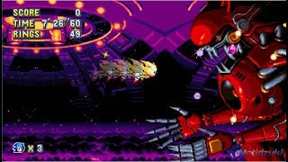 Sonic Mania  Knuckles Chaotix Final Boss Arena  Metal Sonic Kai over Phantom King  Walkthrough [upl. by Yobybab235]