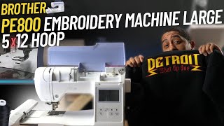 How to make an incredible embroidery trick using the Brother PE800 and 5x12 hoop [upl. by Nivalc]