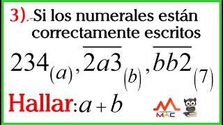 NUMERACIÓN  EJERCICIO 3  ARITMÉTICA [upl. by Lua570]