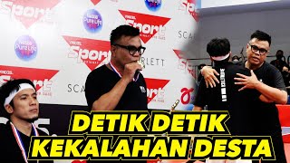 TANDING PINGPONG VS DESTA  DETIK DETIK KEKALAHAN DESTA [upl. by Ycnaffit269]