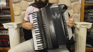 BELTSPIV120FLYBK  Black Beltuna Spirit V Compact Classic Fly Piano Accordion LMMMH 41 120 16999 [upl. by Enilreug]