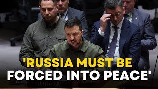 Zelensky Speech live Ukraine’s Zelensky Delivers Key Speech at UN  Russia Ukraine War  Putin [upl. by Ressler]