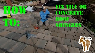 How to fix concrete Roof Tiles and Shingles [upl. by Einnol]