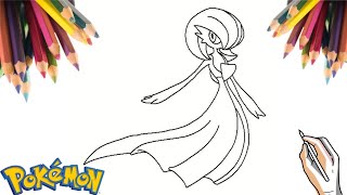 COMO DESENHAR O POKÉMON GARDEVOIR  HOW TO DRAW POKÉMON GARDEVOIR [upl. by Llebiram587]