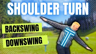 Perfect Your Shoulder Turn in the BACKSWING and DOWNSWING [upl. by Kirkwood]