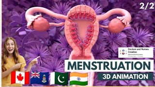 How the Menstrual Cycle Works  3D Animation [upl. by Norac]