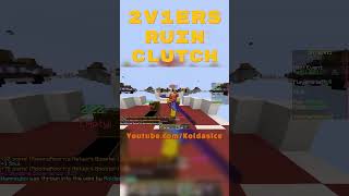 BARELY Clutching a 2v1 Skywars minecraft [upl. by Nani29]