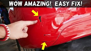 How to Remove Scratches From A Car Without Using Paint or Tools  English [upl. by Nyletac]