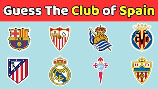 Can You Guess All 40 Clubs in Spain 🧐⚽ A Fun Challenge for Spanish Football Fans🔥 [upl. by Sands]