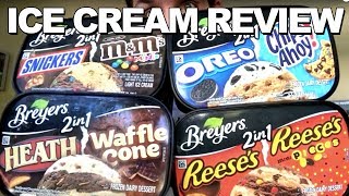 Ice Cream Review Breyers 2 In 1 Flavors [upl. by Hamian]