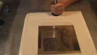 Puretch Photopolymer Space Bag Vacuum Exposure for Photo Etching Demo 2 [upl. by Ruenhcs485]